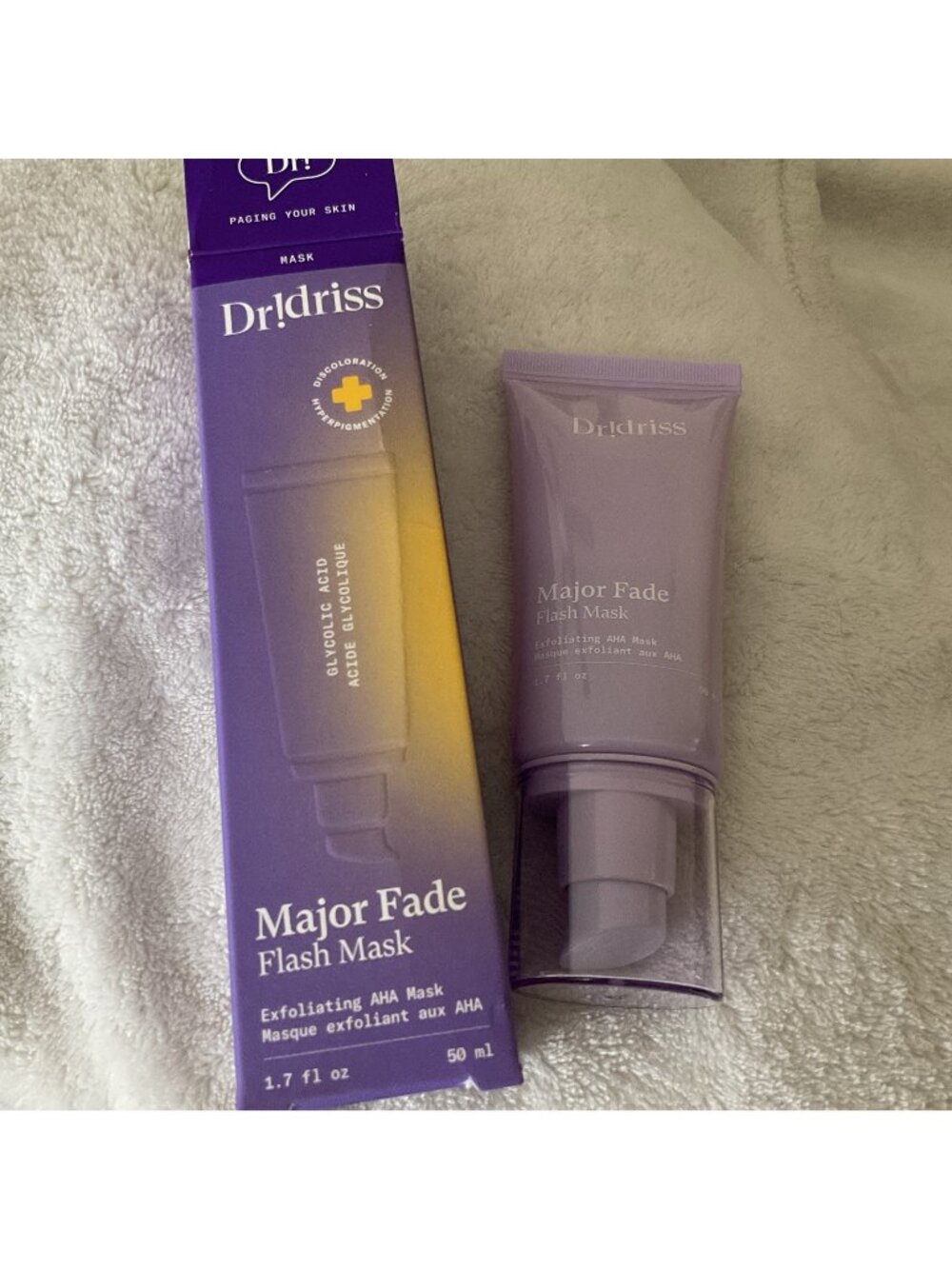 Dr Idriss Major Fade Flash Mask Exfoliating AHA Mask 1.7oz. New In Box